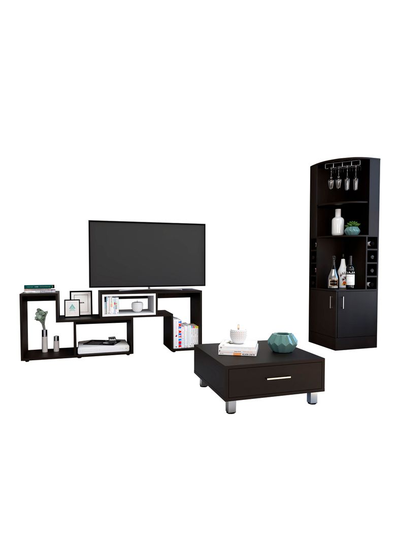 Bar + Rack Extensible TV 40" + Mesa Centro Beijing-0