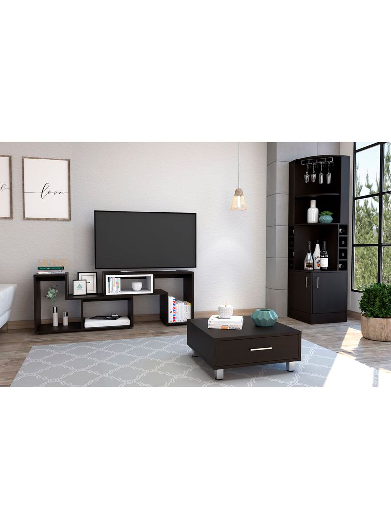 Bar + Rack Extensible TV 40" + Mesa Centro Beijing-4
