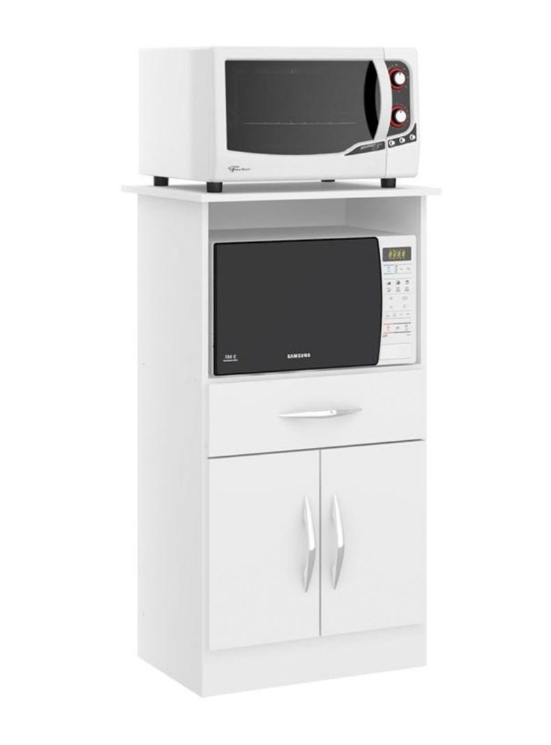Mueble para Microondas con Puerta Luna
