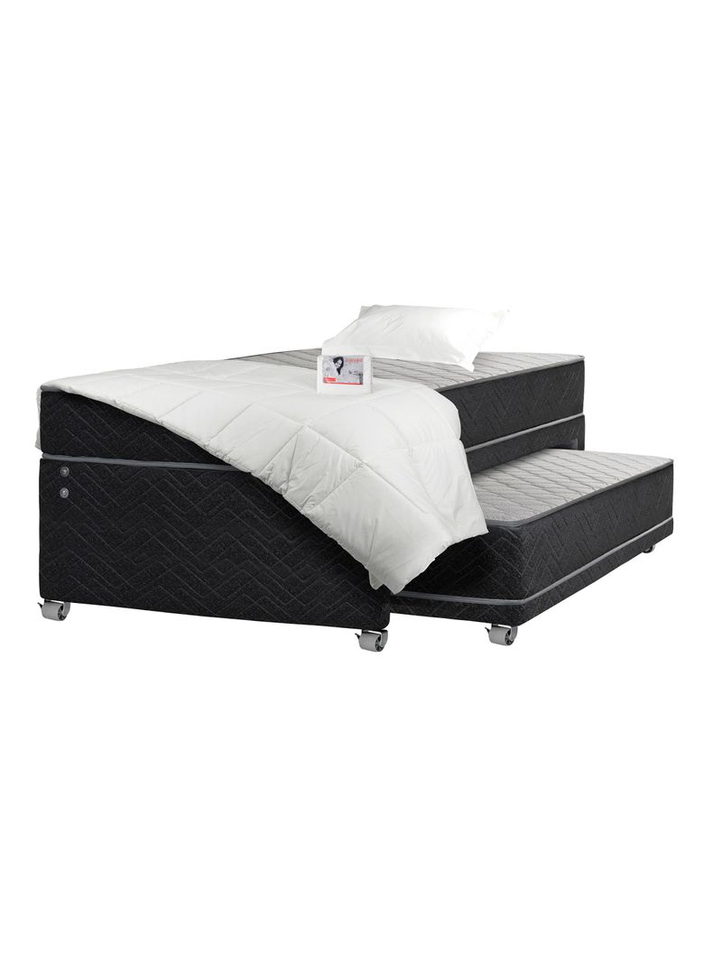 Cama Nido Apolo Black 1.5 Plazas + Textil Niña-0