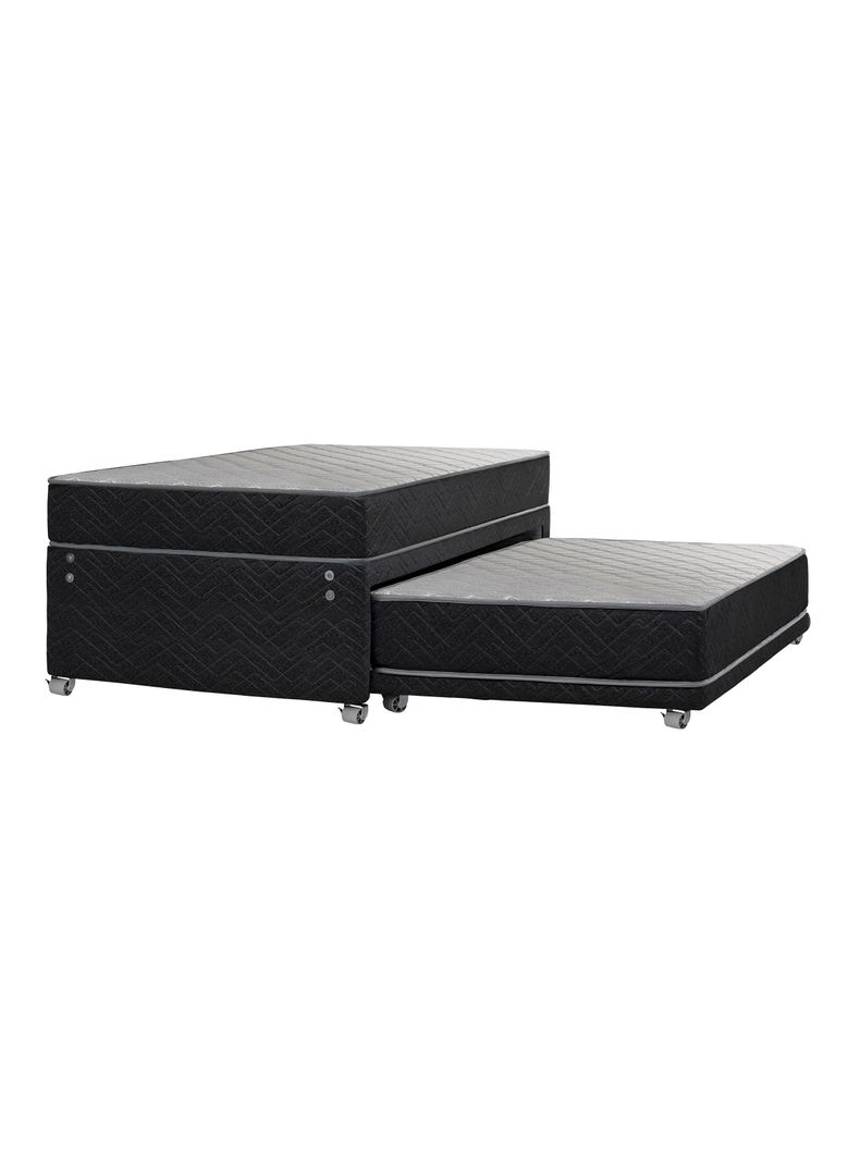 Cama Nido Apolo Black 1.5 Plazas + Textil Niña-1