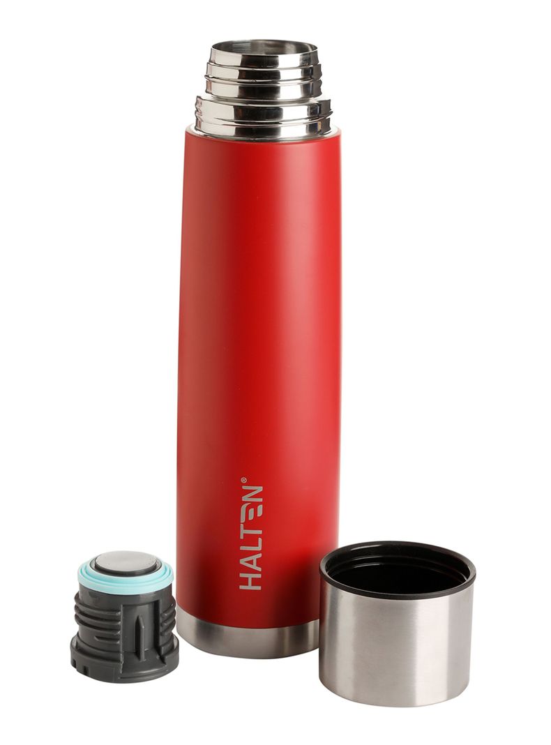 Termo Bala Acero Inox 1 Litros Rojo-1