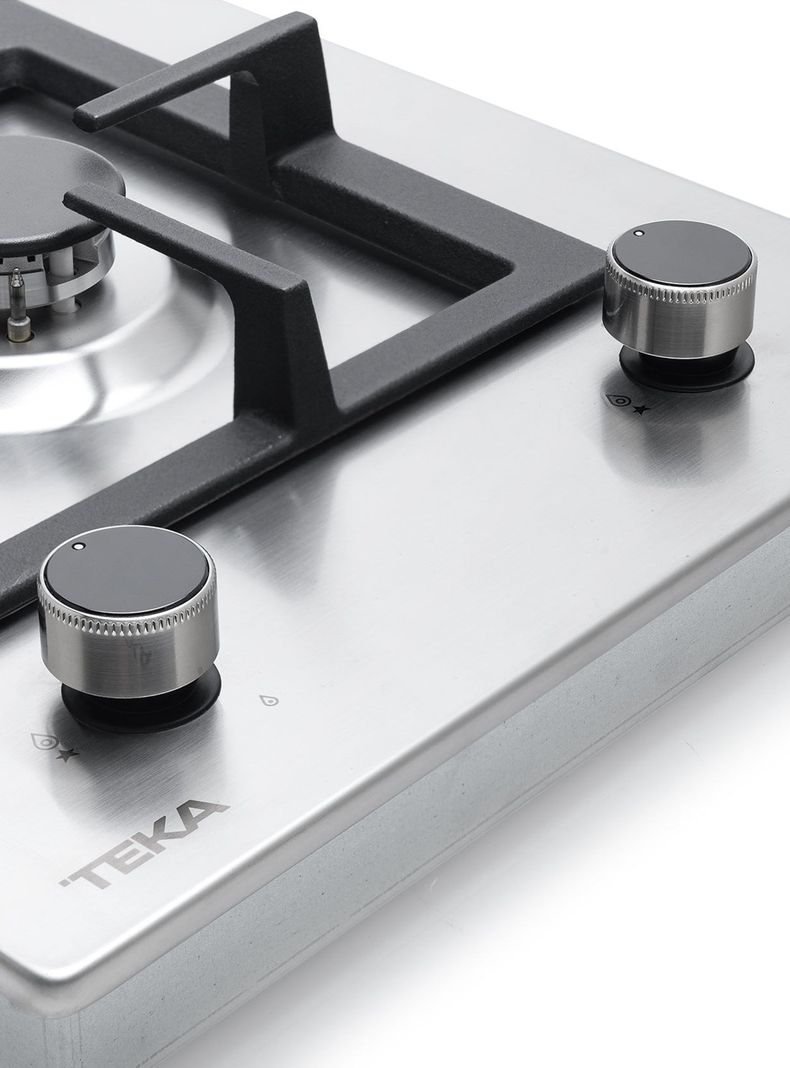Cocina Encimera a Gas Modular 2 Quemadores EFX 30.1 2G AI AL CI Plata-5