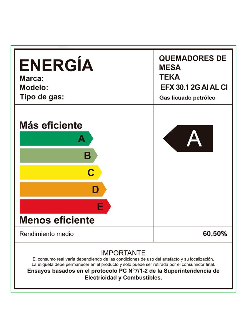 Cocina Encimera a Gas Modular 2 Quemadores EFX 30.1 2G AI AL CI Plata-6
