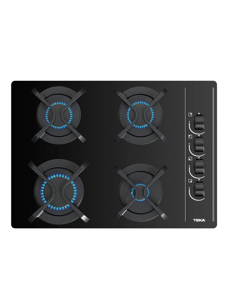 Cocina a Gas Cristal 4 Quemadores GBC 64003 KBN Negro-0