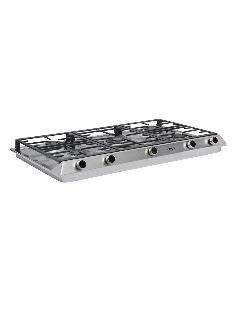 Encimera a Gas 5 Quemadores EX 90.1 5G AI AL DR CI Plata-1