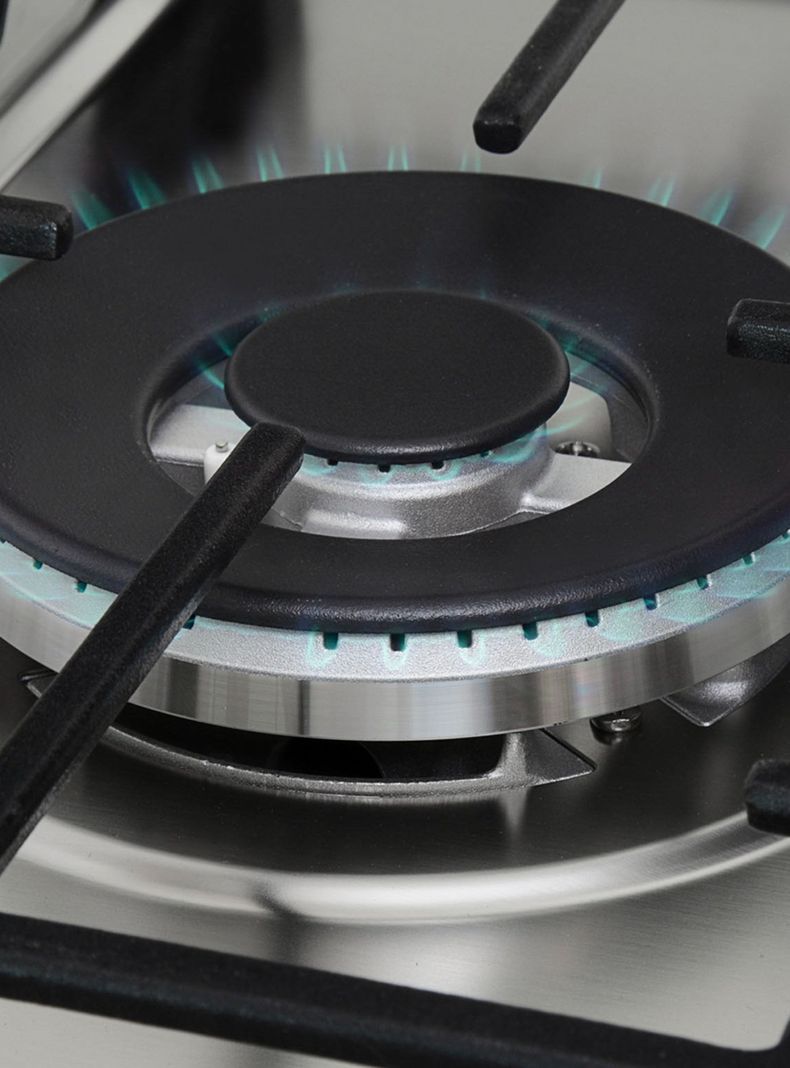 Encimera a Gas 5 Quemadores EX 70.1 5G AI AL DR CI Plata-5