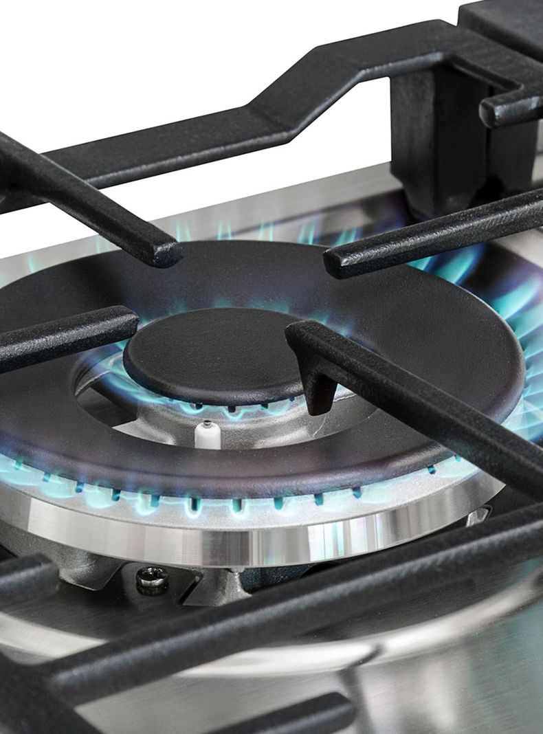 Encimera a Gas 4 Quemadores EX 60.1 4G AI AL DR CI Plata-5