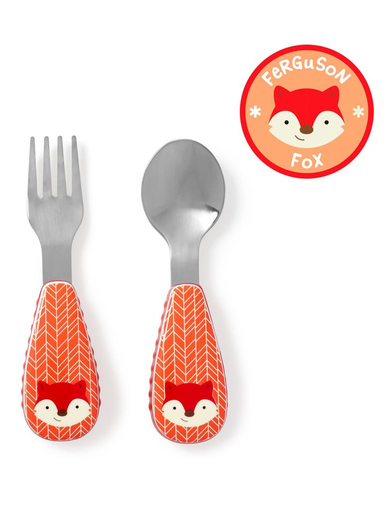 Set Cuchara y Tenedor Zoo Fox Skip Hop-0