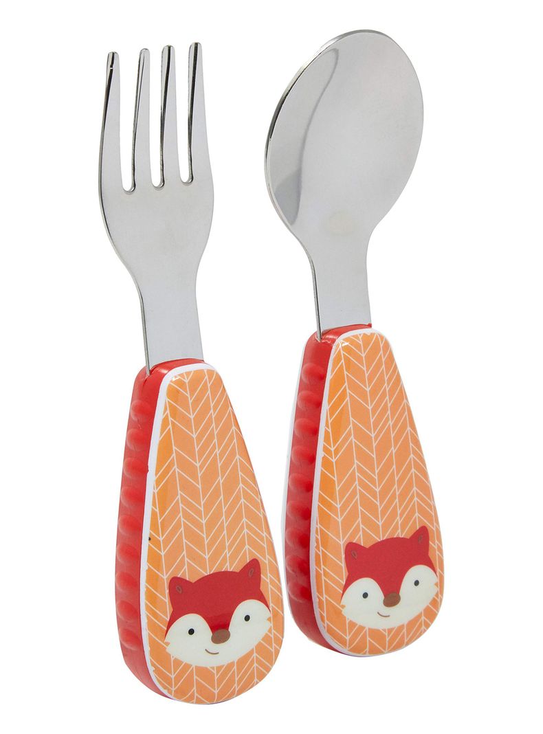 Set Cuchara y Tenedor Zoo Fox Skip Hop-1