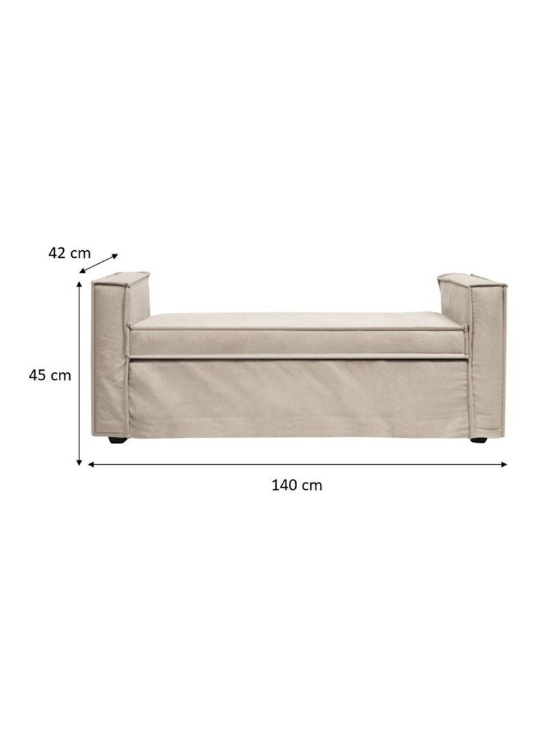 Banqueta Artena Tela 140 cm-1