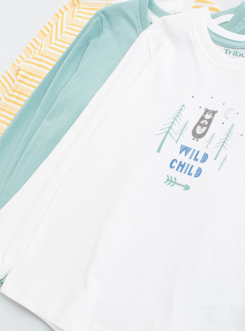 Tripack Polera Manga Larga Cuello Redondo Niño-8