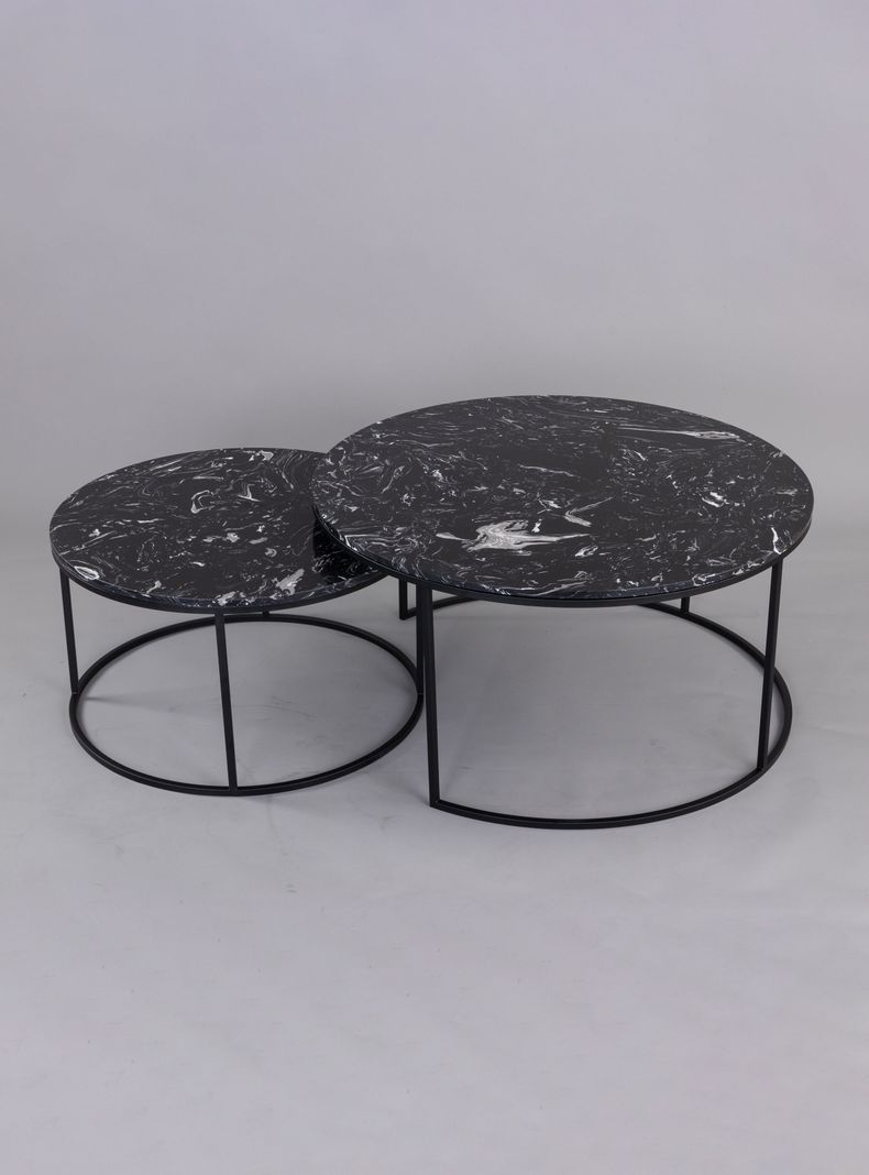 Set de Mesa de Centro Grande y Pequeña Marmol-0