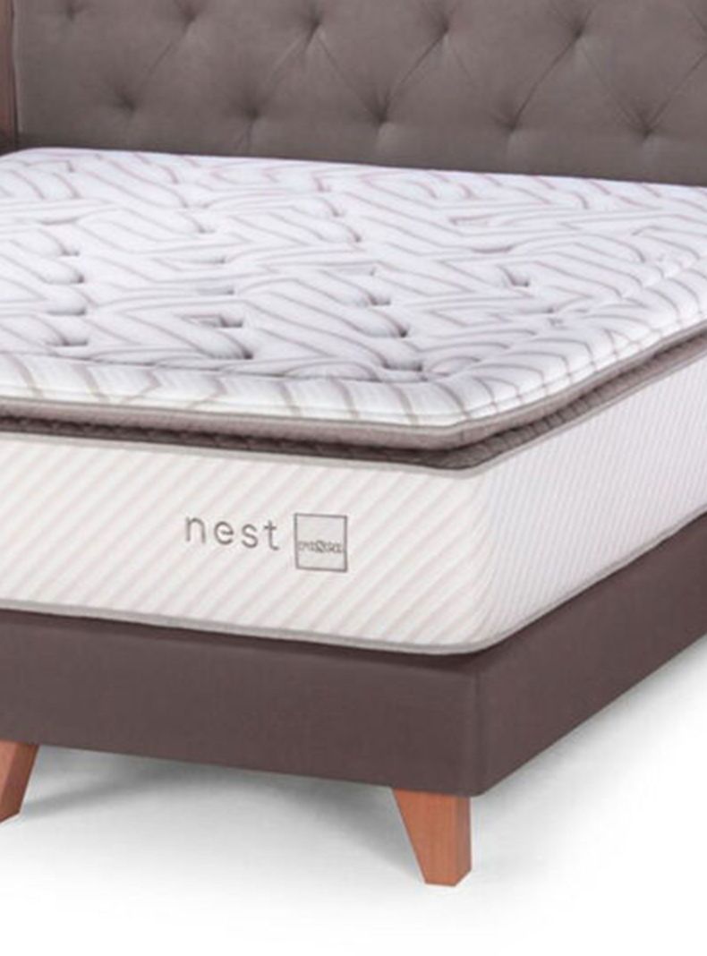 Cama Europea Nest 2 Plazas Base Dividida + Set Muebles Brera-1
