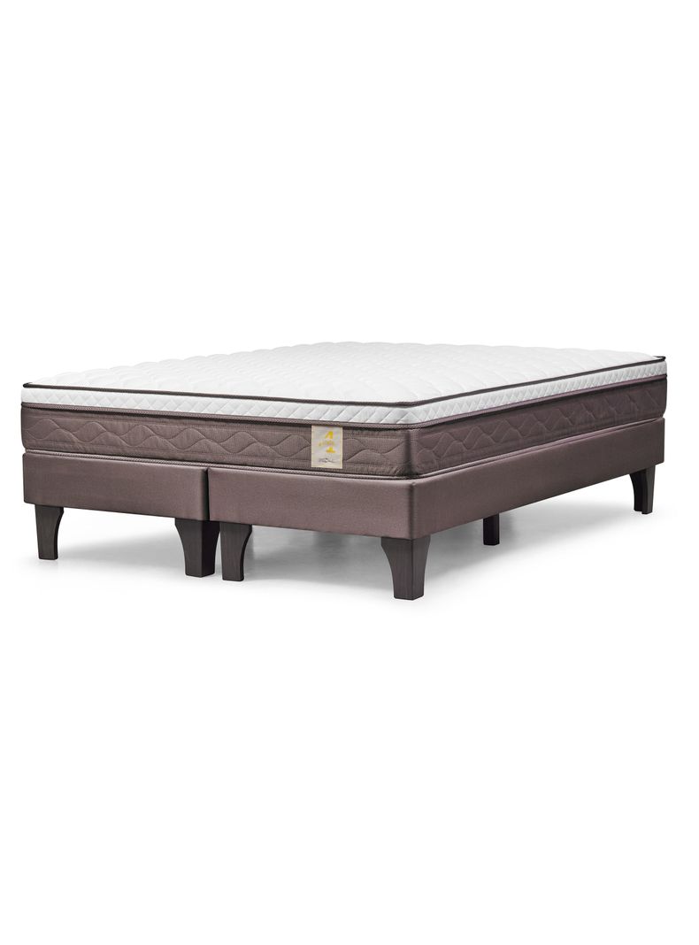 Cama Europea New Style 4 Plus 2 Plazas Base Dividida-0