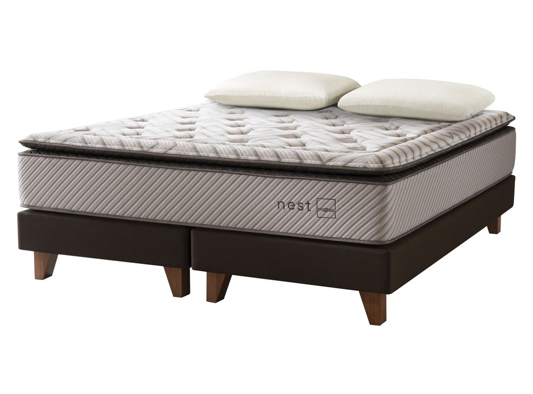 Cama Europea Nest King + Almohadas Memory Max-0