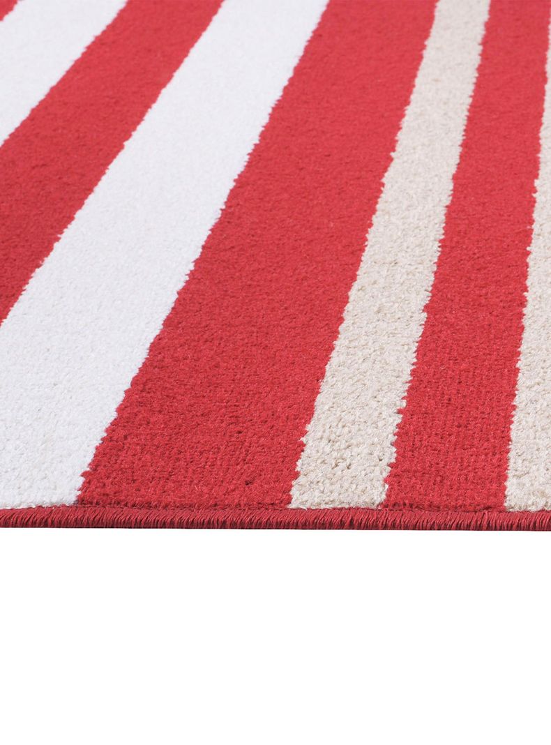 Bajada de Cama Kaleb 50x90 cm Rayas Rojas-1