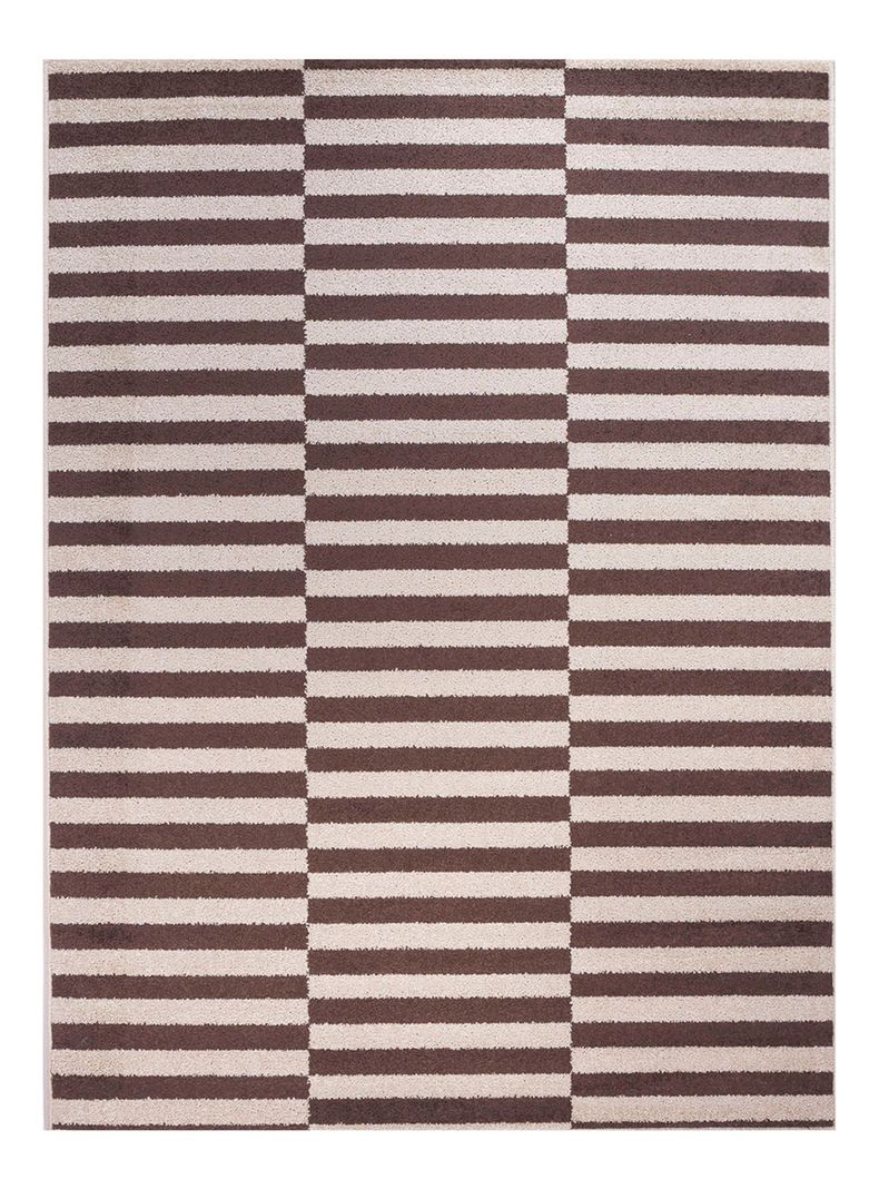 Bajada de Cama Kaleb 50x90 cm  Blanco Café