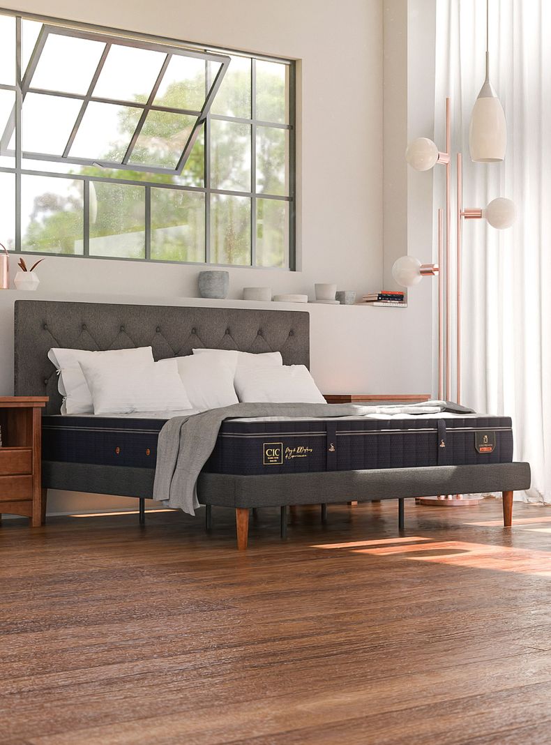 Cama Europea Super Premium 2 Plazas Base Dividida + Almohada-4