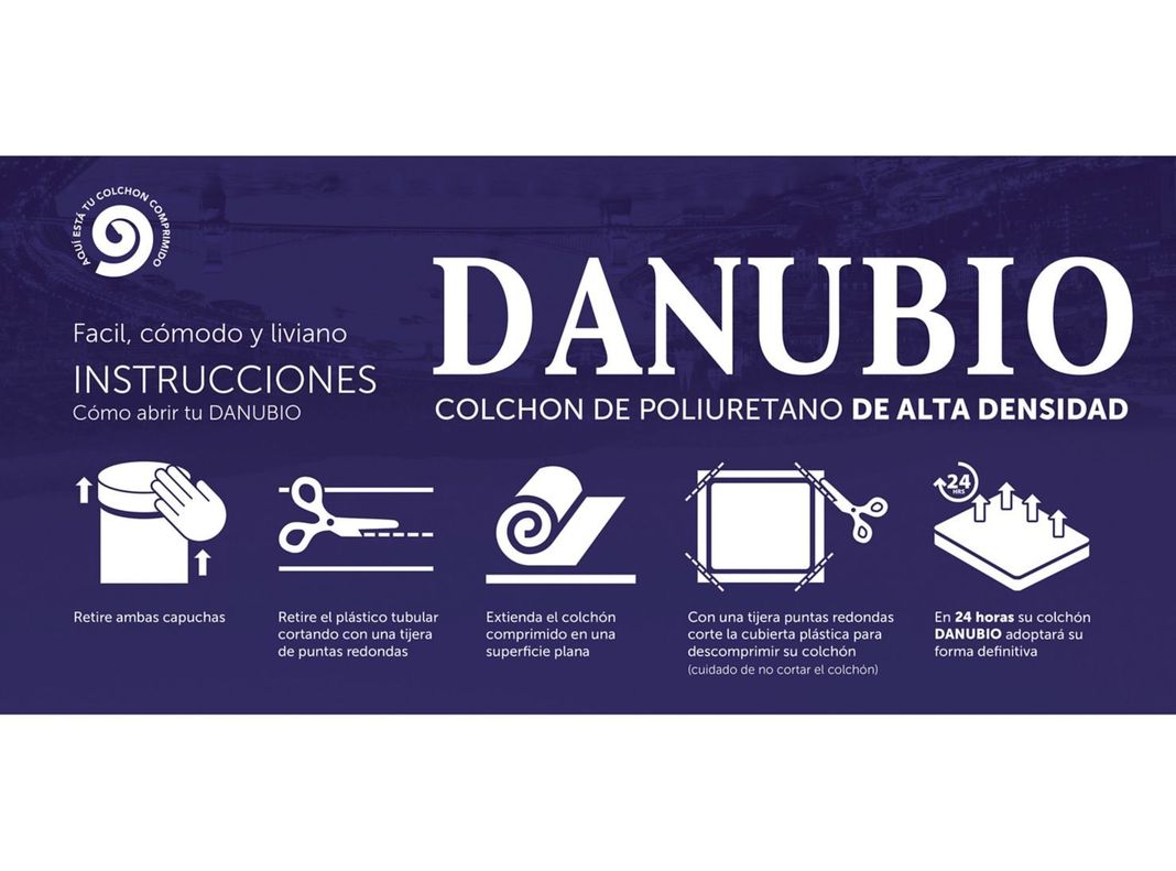 Colchón Danubio Comprimido 1 Plaza-2