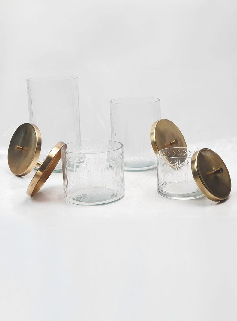 Canister con Tapa Bronce L-3