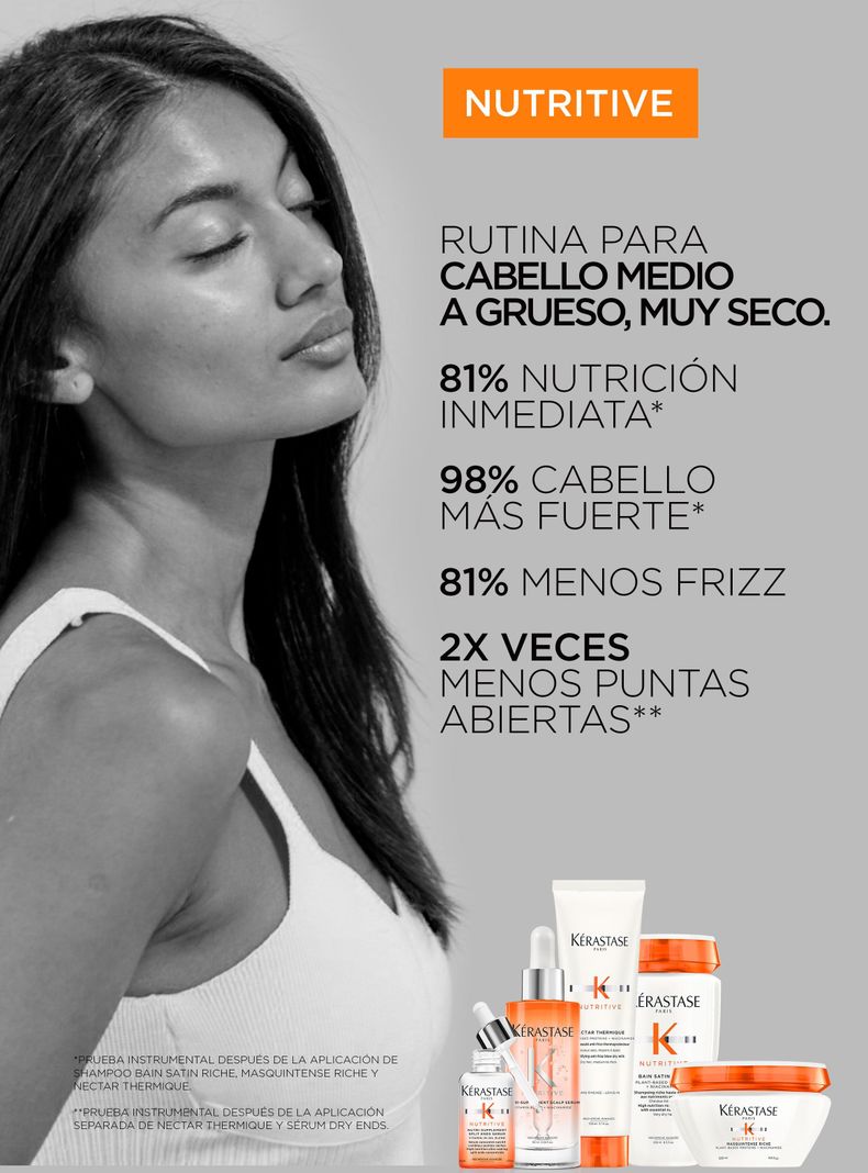 Máscara Hidratante Cabello Fino a Medio Nutritive Masquintense 200 ml-4