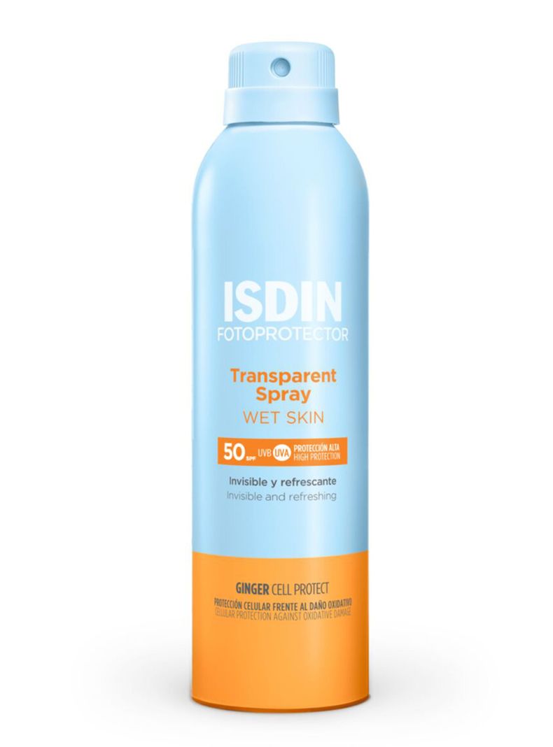 Bloqueador ISDIN Transparent Spray Wet Skin 250 ml SPF 50-0