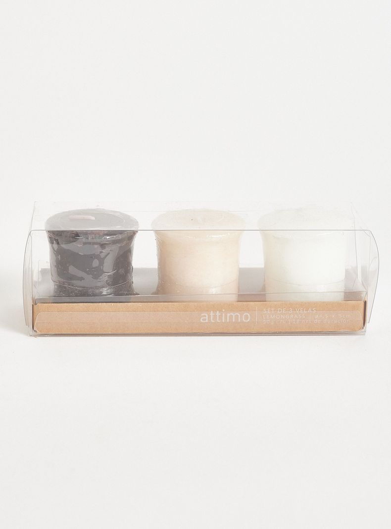 Set 3 Velas 4.5x4.9 cm-2