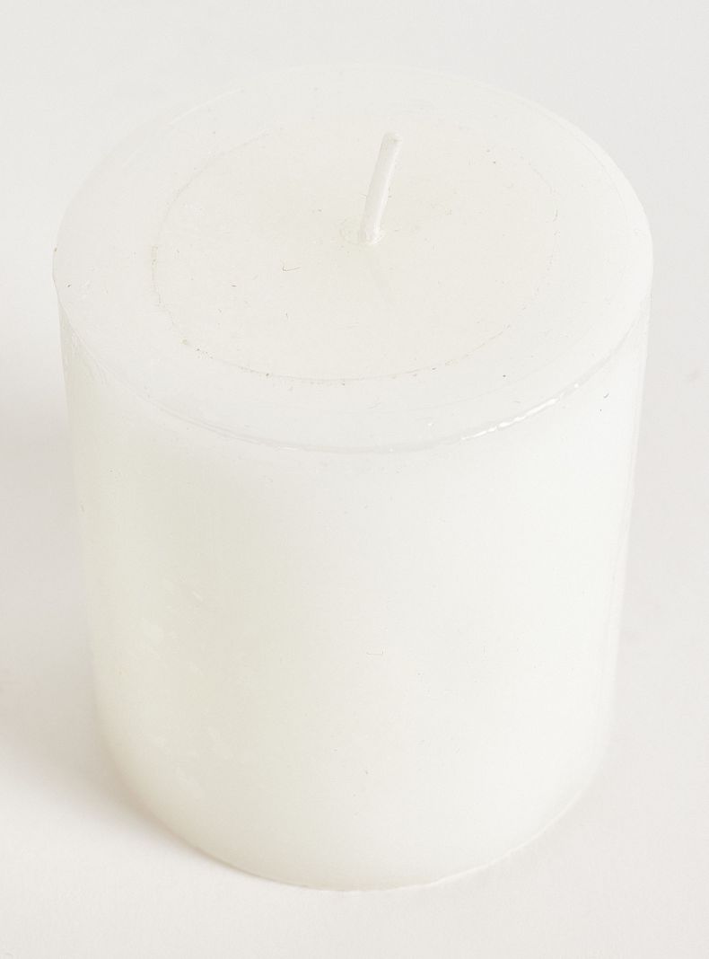 Vela Pilar Blanca 7.5 cm-2