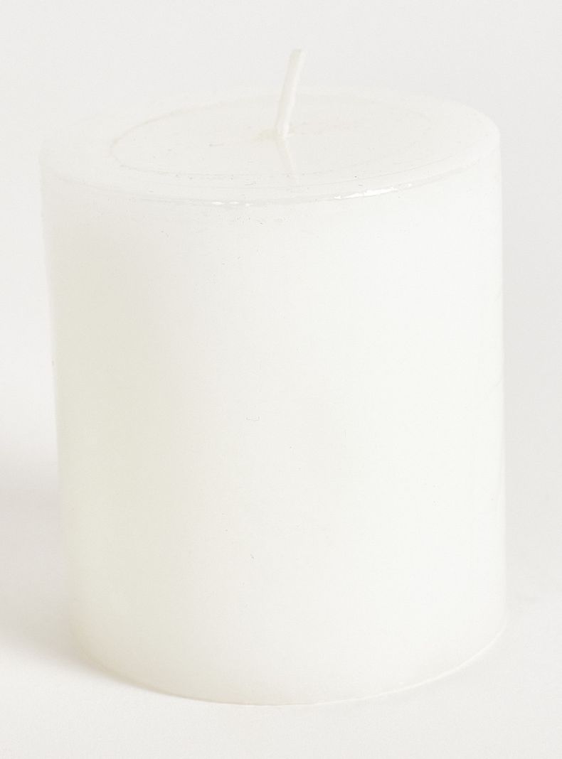 Vela Pilar Blanca 7.5 cm-1