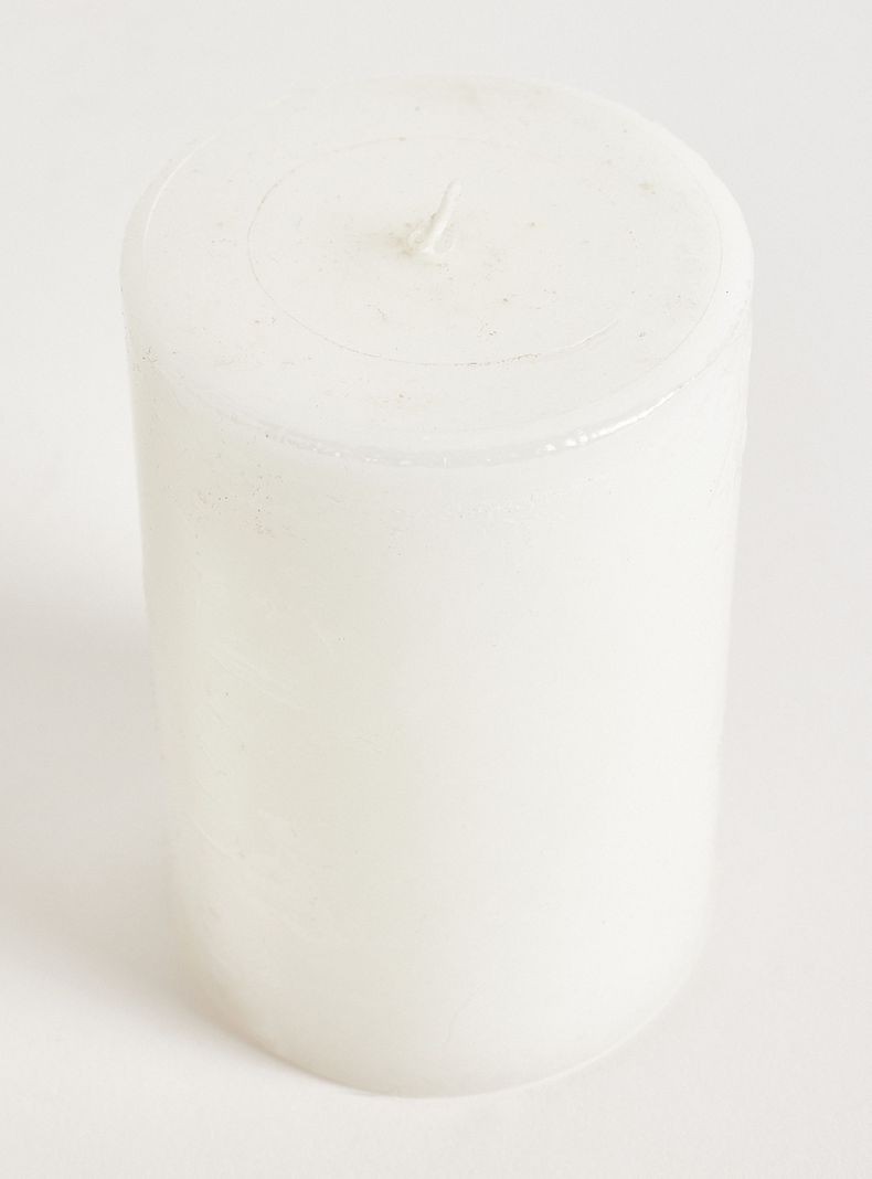 Vela Pilar Blanca 10 cm-2