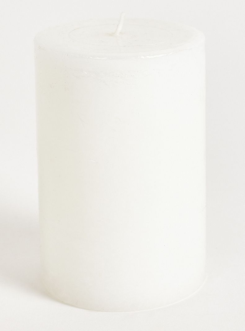 Vela Pilar Blanca 10 cm-1