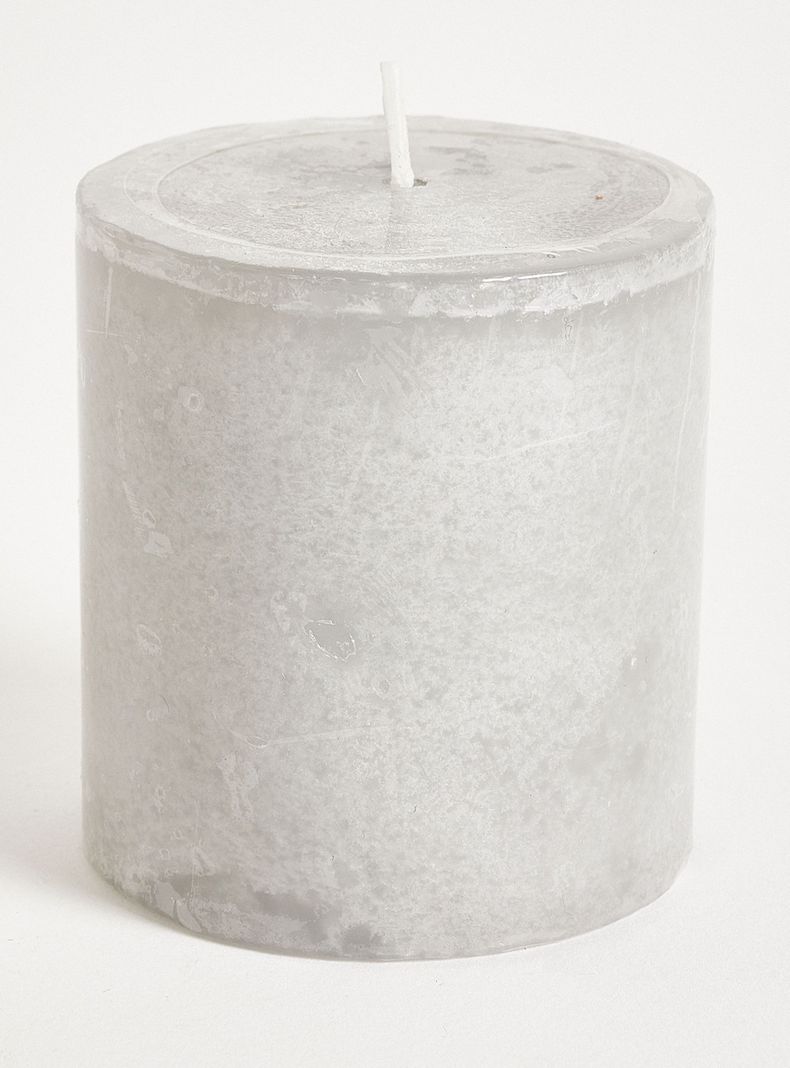 Vela Pilar Gris 7.5 cm-2