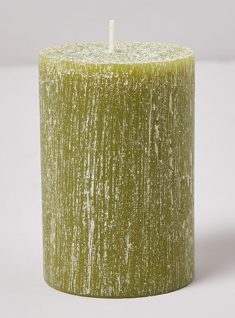 Vela Pilar Verde 10 cm-0
