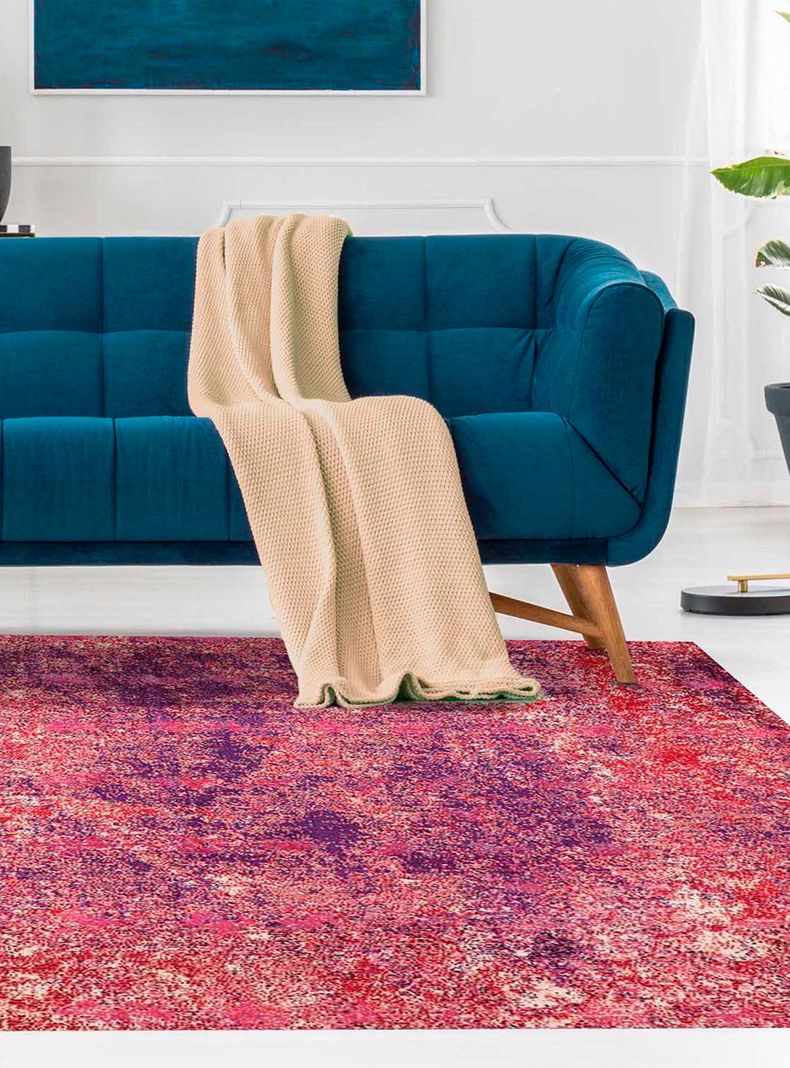 Alfombra Color Fucsia Full 133 x 190 cm-2