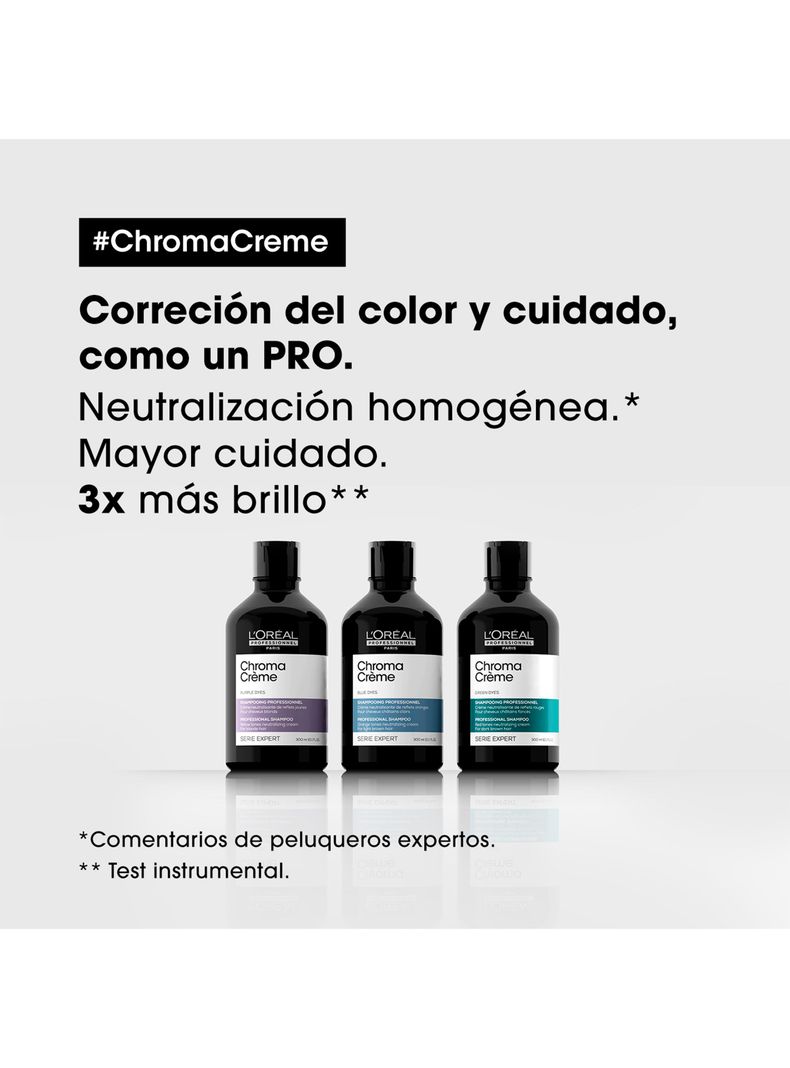 Shampoo Matizador Azul Chroma Crème Serie Expert 500 ml-3