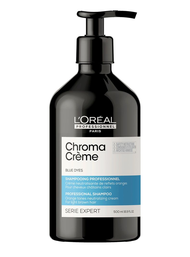 Shampoo Matizador Azul Chroma Crème Serie Expert 500 ml-0