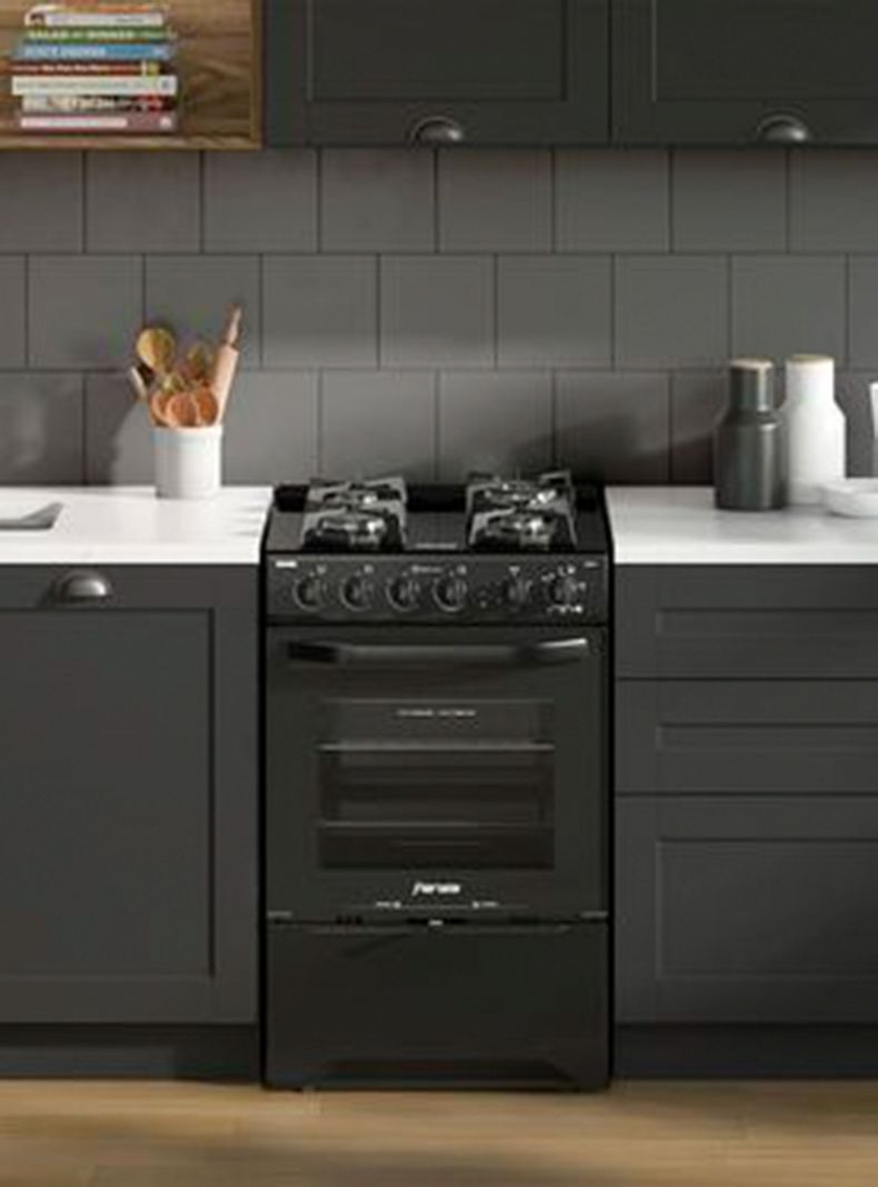 Cocina a Gas 4 Quemadores F 3000 BT Negro-4