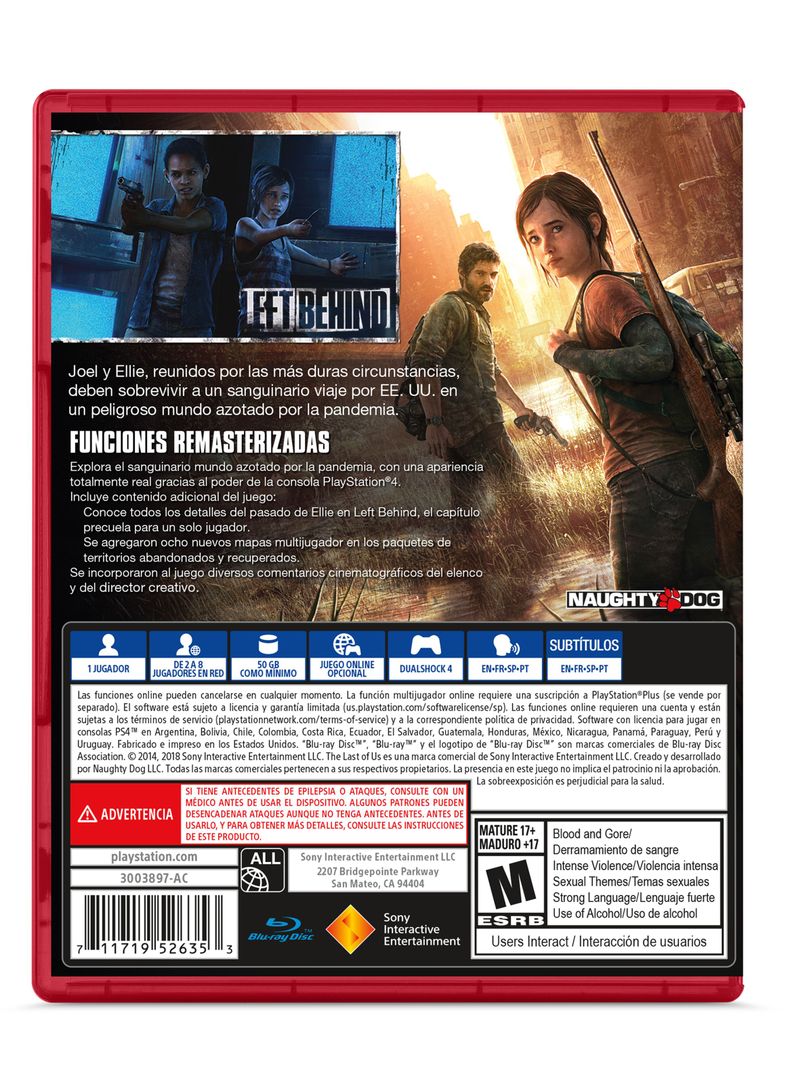 Juego PlayStation PS4 The Last of Us Remastered-1