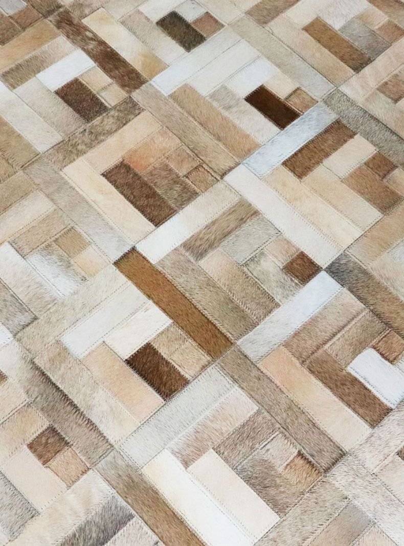 Alfombra Cuero Patch 160x230 cm Natural-1