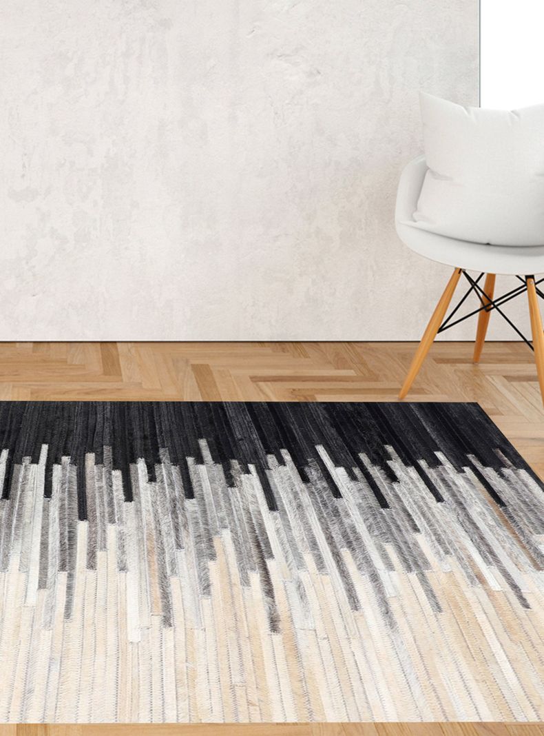 Alfombra Cuero Patch 230x330 cm Beige/Gris-2