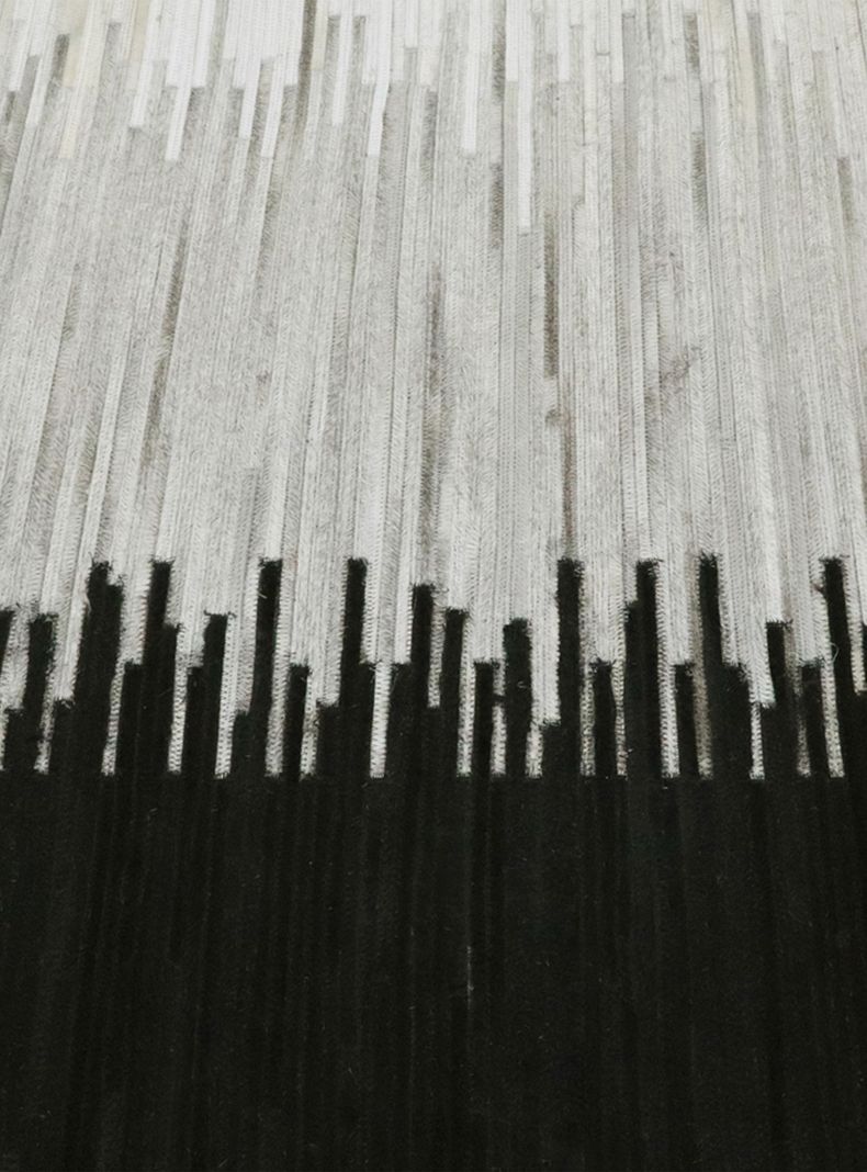 Alfombra Cuero Patch 230x330 cm Beige/Gris-1