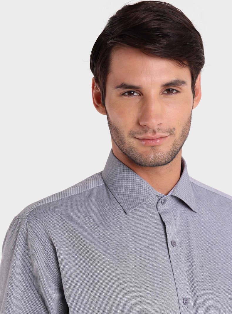 Camisa Tailored Formal Liso 1 Pieza-2