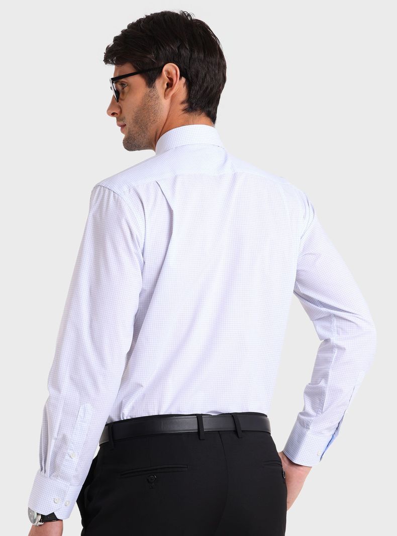 Camisa Regular Fit Cuadros Manga Larga-1