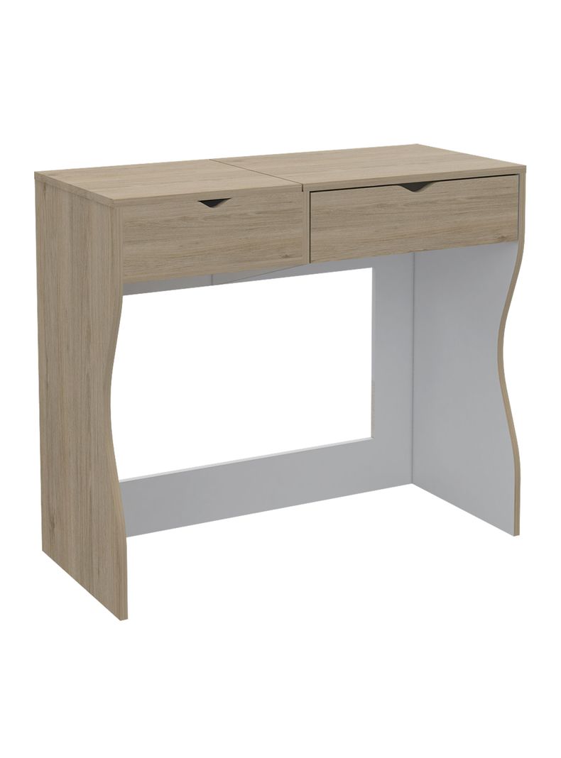 Mueble Tocador + Zapatero con Espejo Perla-1