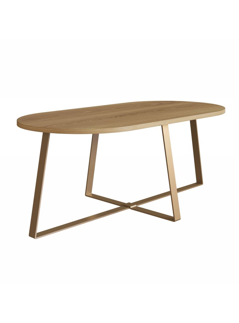 Mesa de Centro 45x90 cm Ovalada Cafe