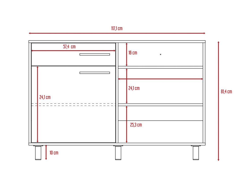 Buffet Kaia Wengue Miel TuHome-1