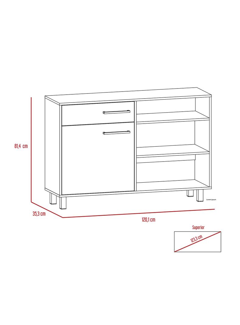 Buffet Kaia Wengue Miel TuHome-2