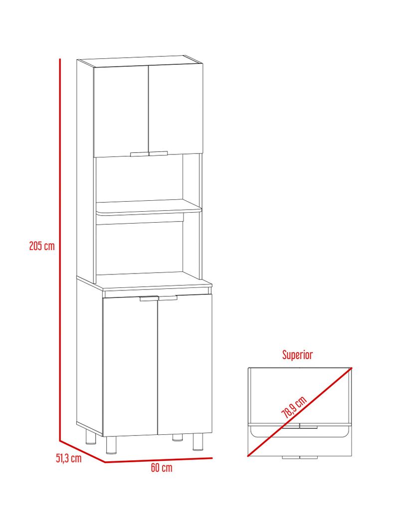 Mueble Microondas Fendi TuHome-2
