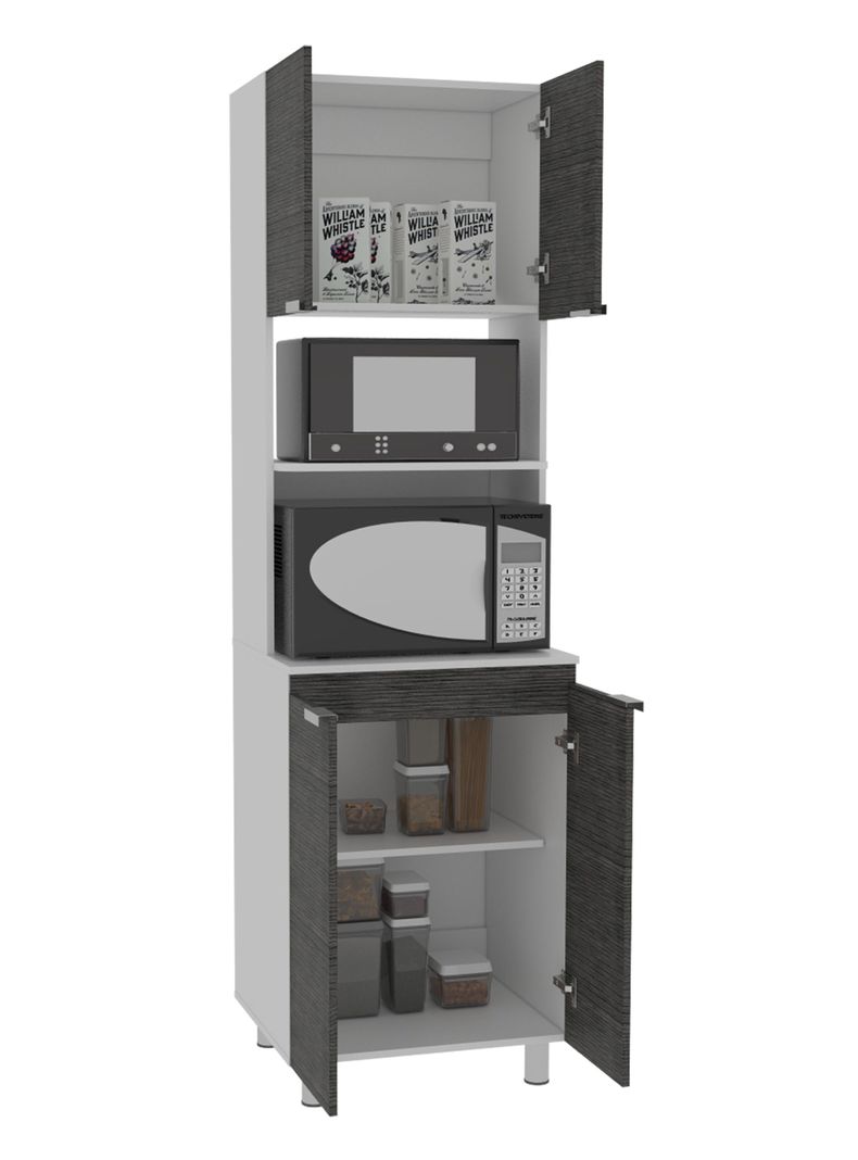 Mueble Microondas Fendi Gris-6